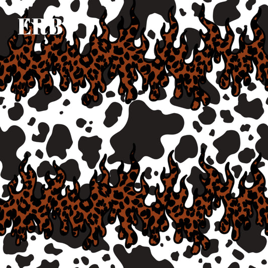 Cheetah Cow flames