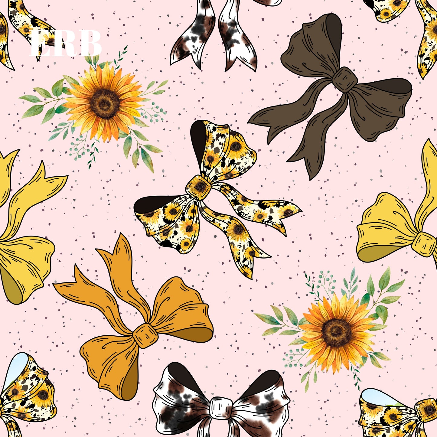 Sunflower & Cow bows