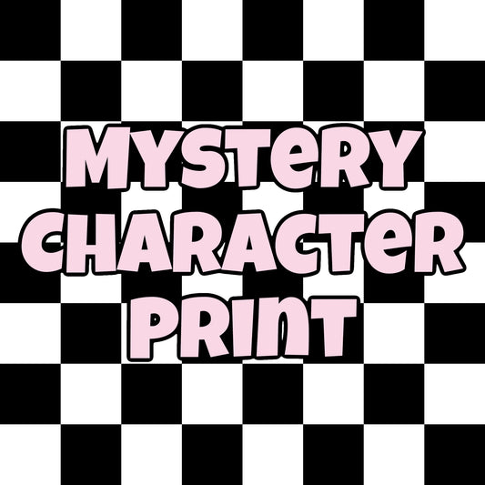 MYSTERY CHARACTER PRINT