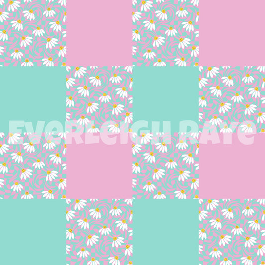 Lsk Floral checkered