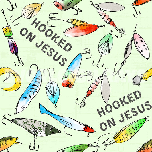 Hooked on Jesus green