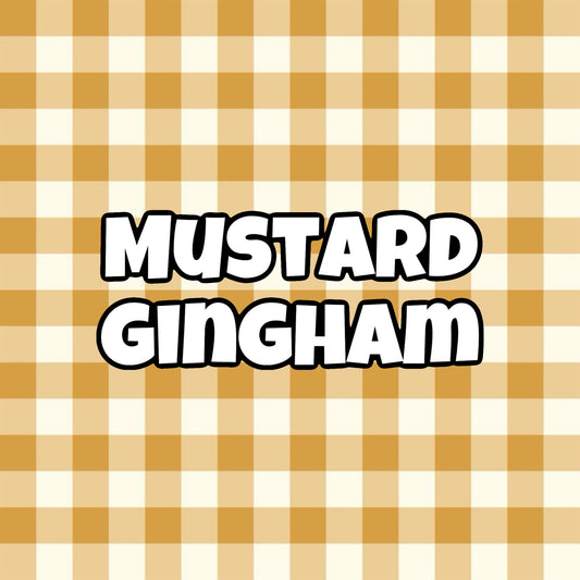 MUSTARD GINGHAM