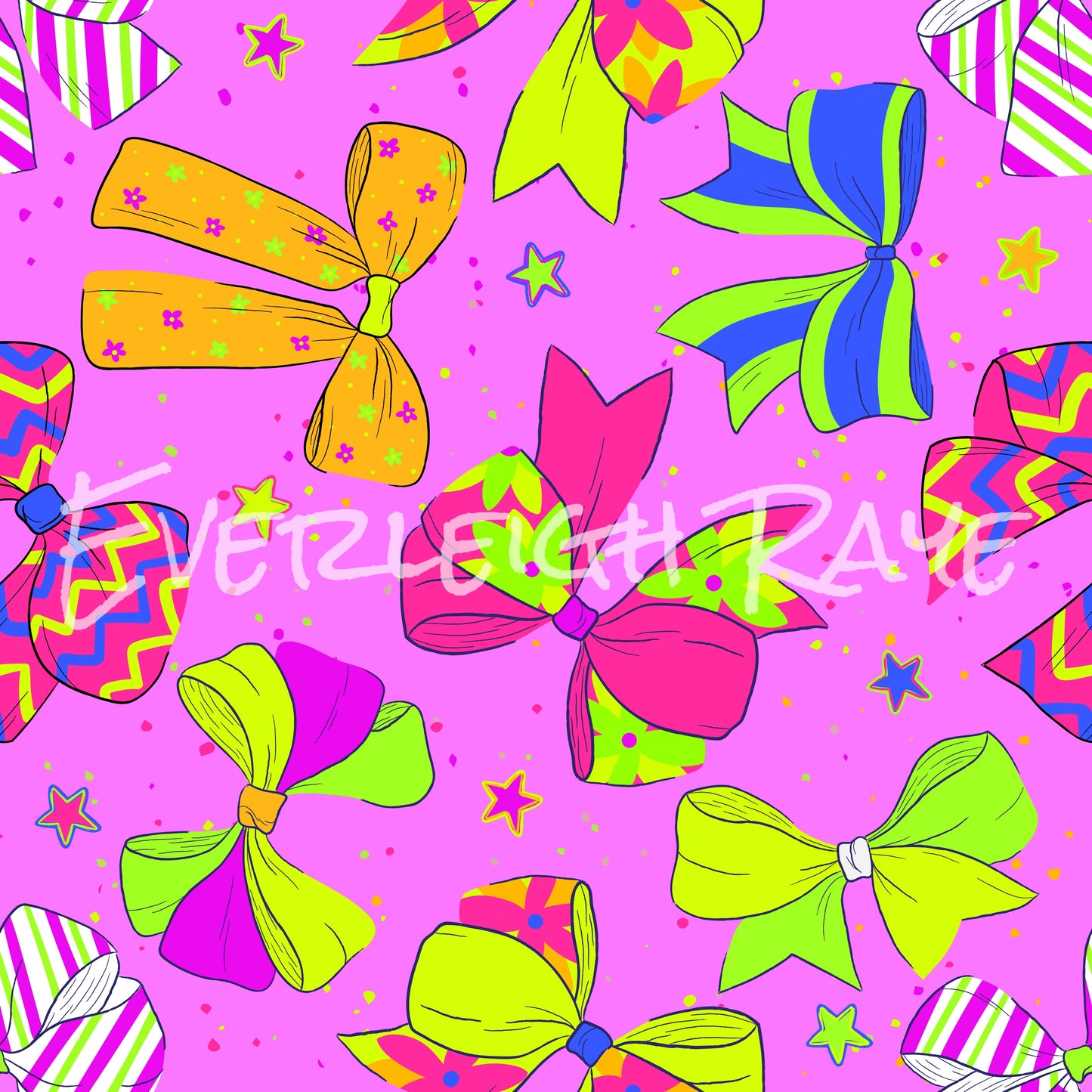 Summer neon bows