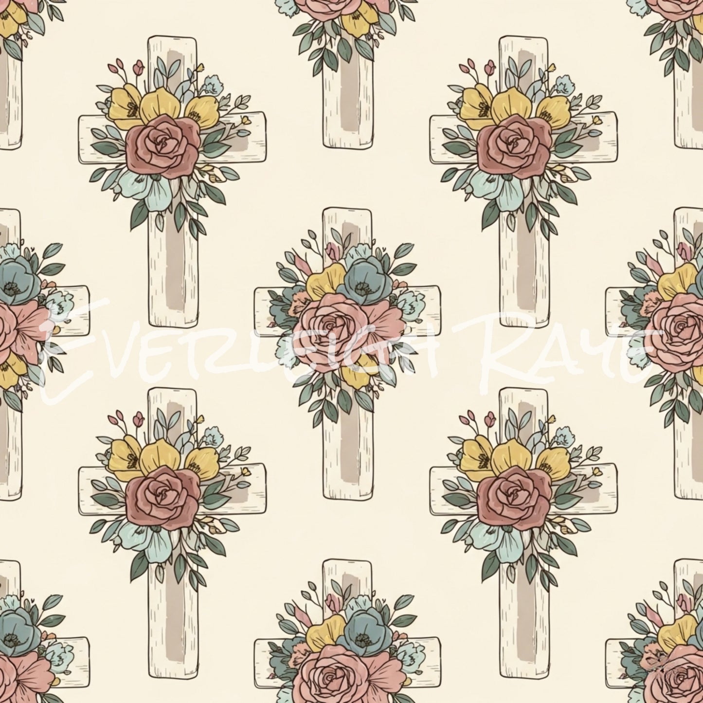 Floral Cross