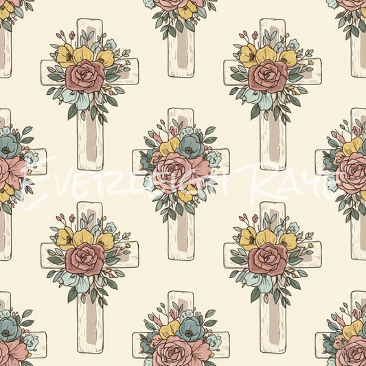 Floral Cross
