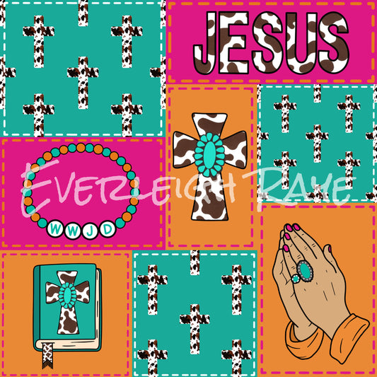 Bright Jesus patchwork