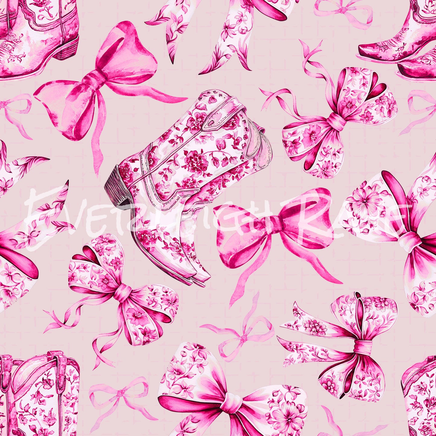 Pink western bows