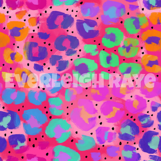 Bright summer leopard