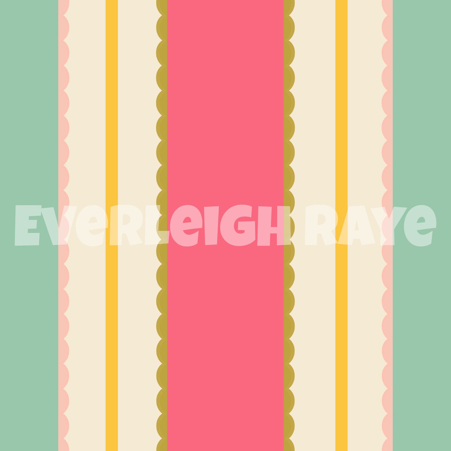 Spring forest floral stripes