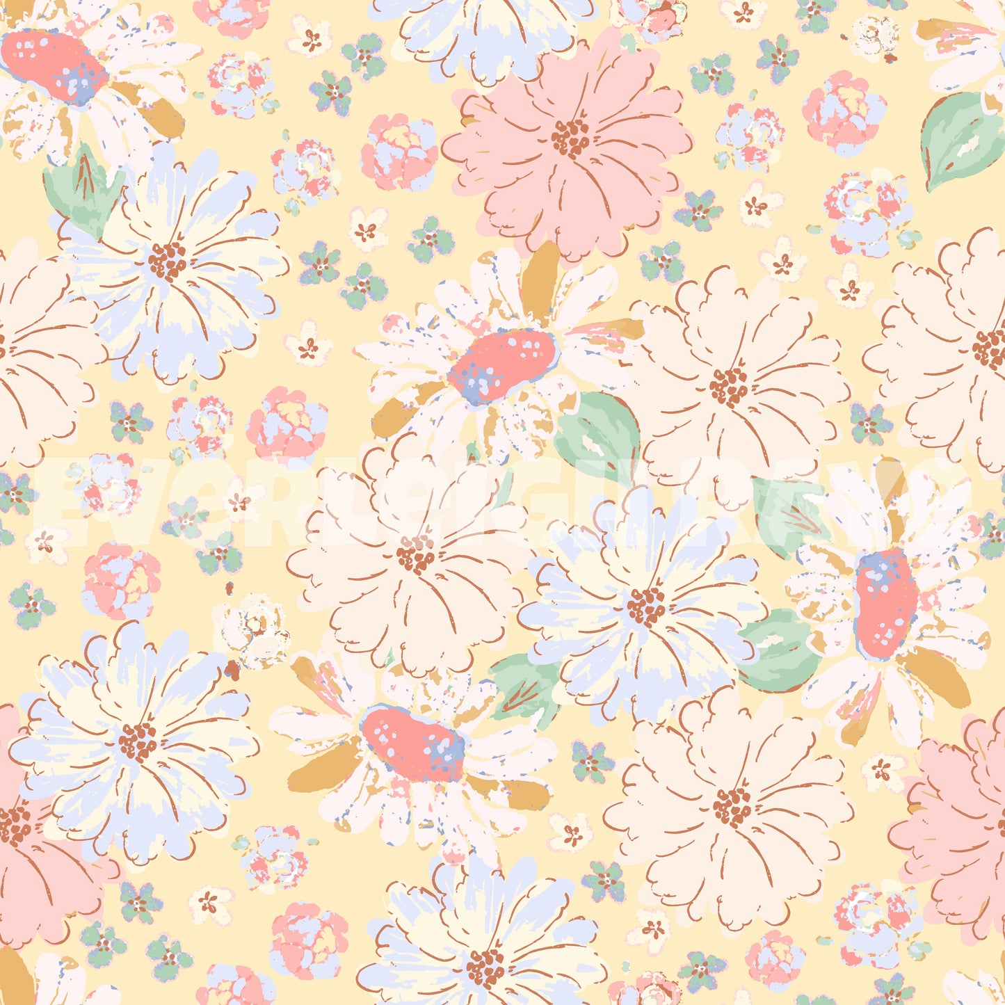 Spring yellow floral