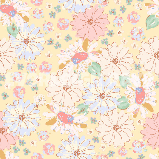 Spring yellow floral