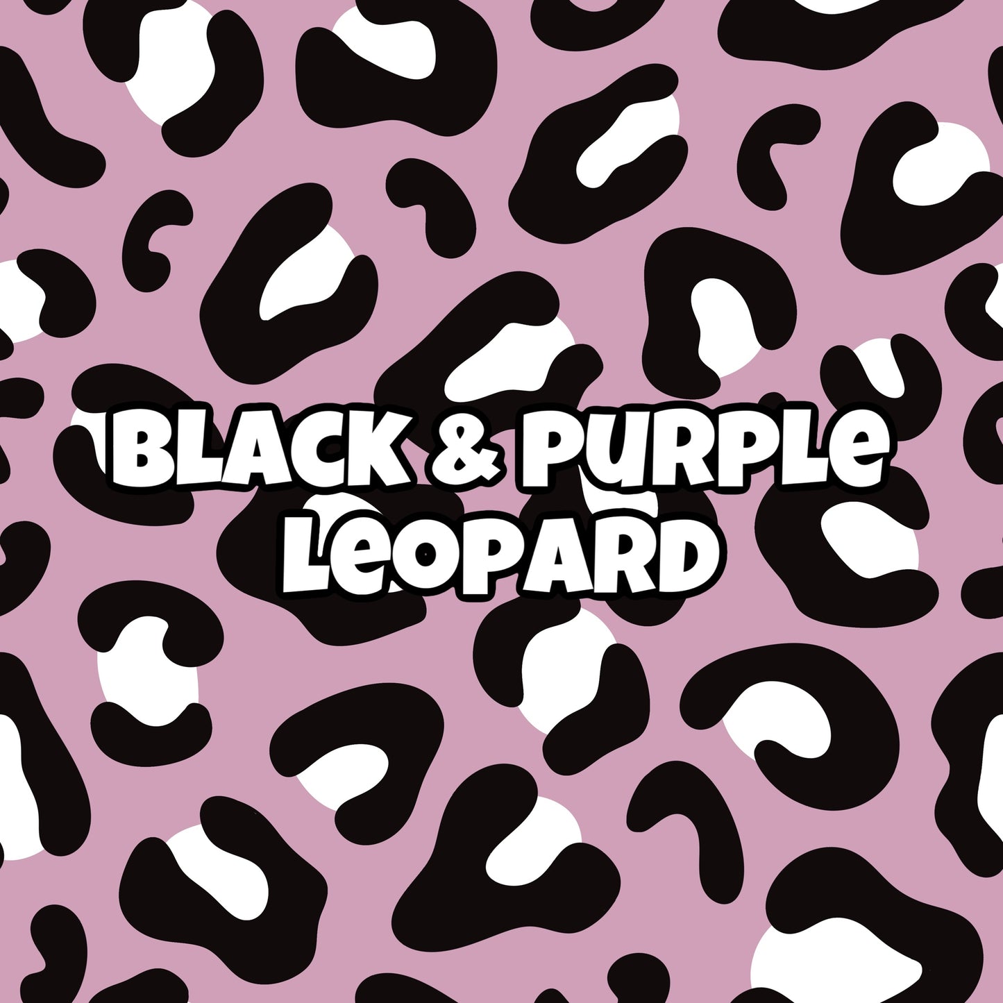 BLACK & PURPLE LEOPARD