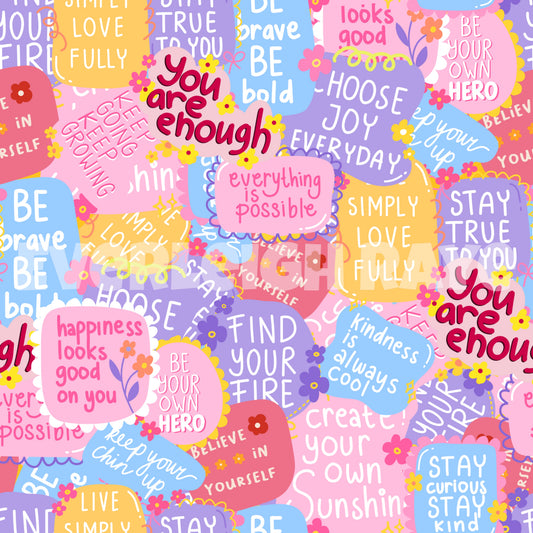 Affirmation stickers