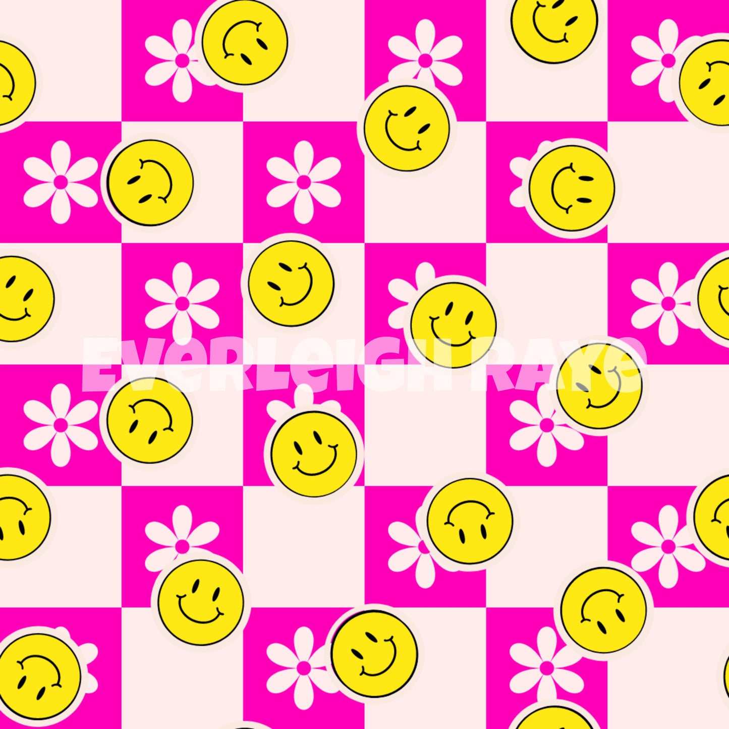 Summer checkered smileys
