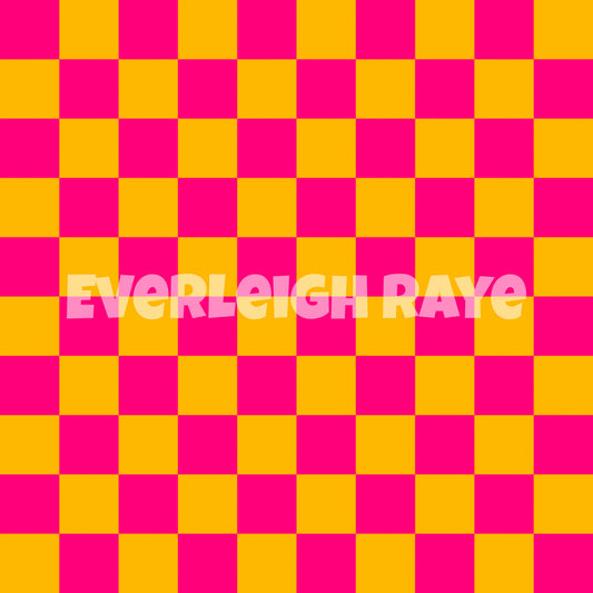 Summer Pink/orange checks