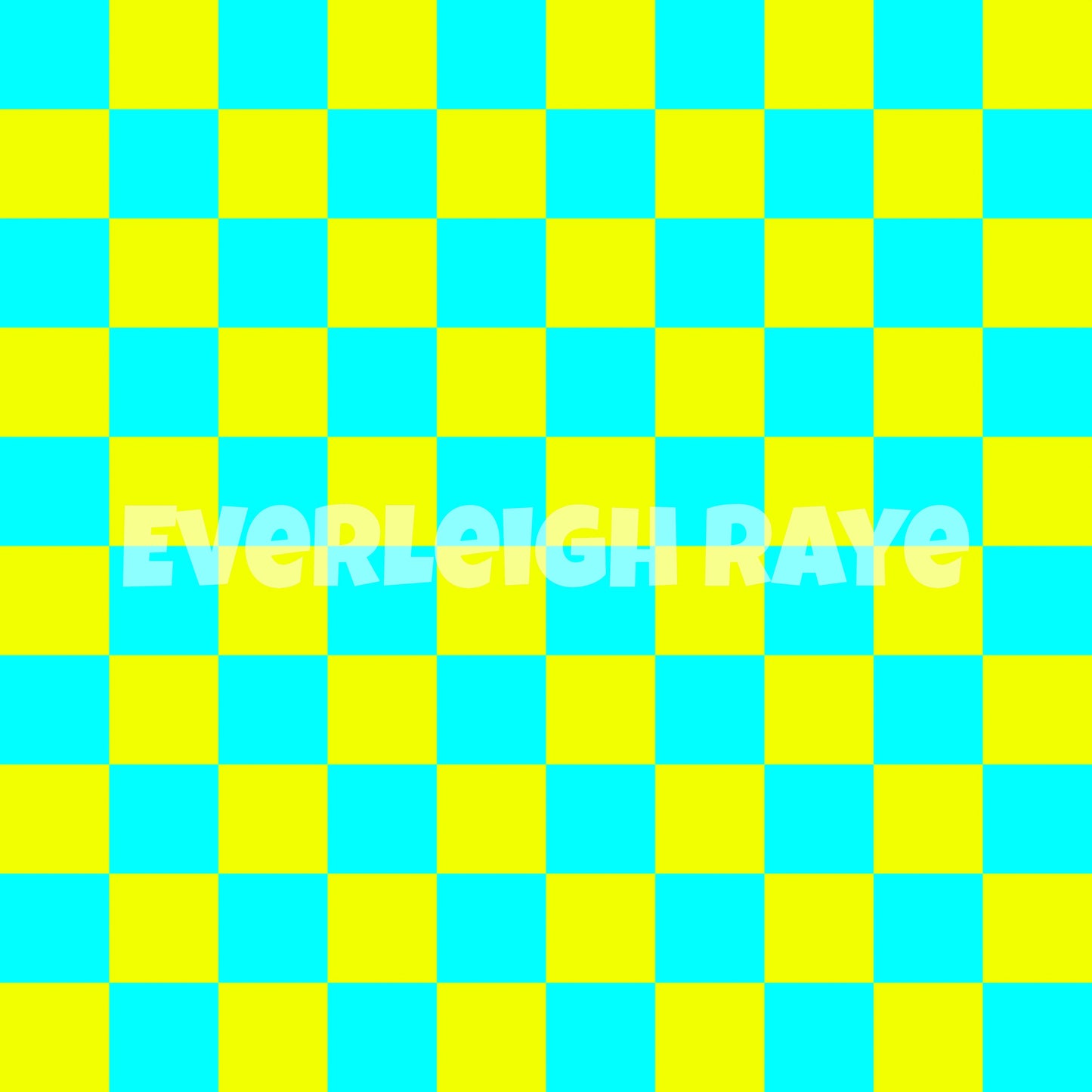 Neon Summer Smiley checks