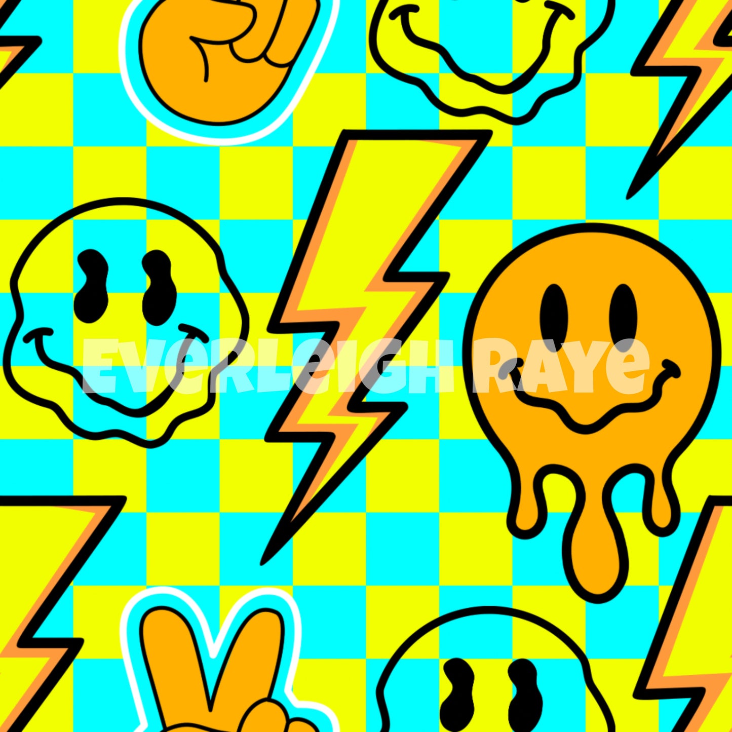 Neon Summer Smileys