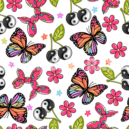 Butterflies & balloon dogs