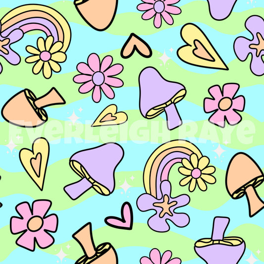 Bright mushrooms