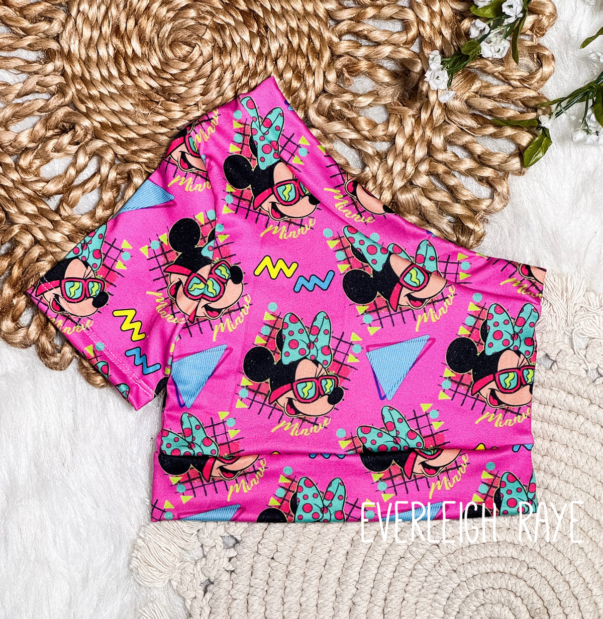 3T One shoulder SS crop