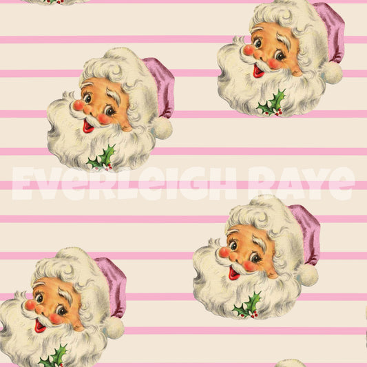 Pink vintage Santa