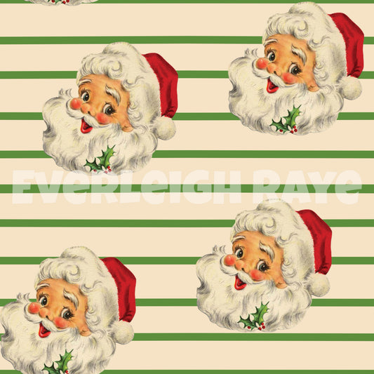 Green vintage Santa