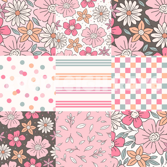 Retro floral