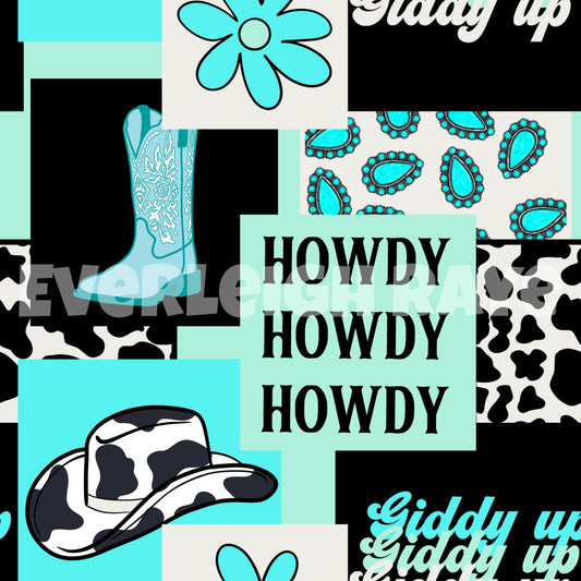 Giddy up teal