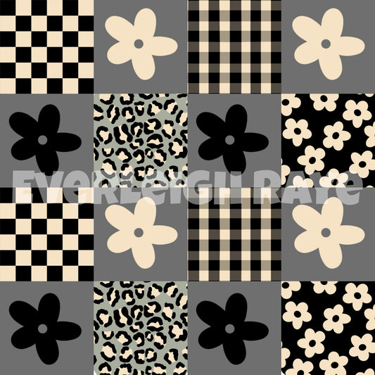 Black/cream