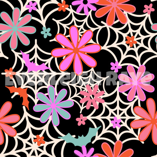 Girly Halloween webs