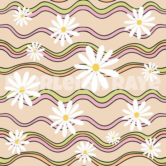 Wavy floral