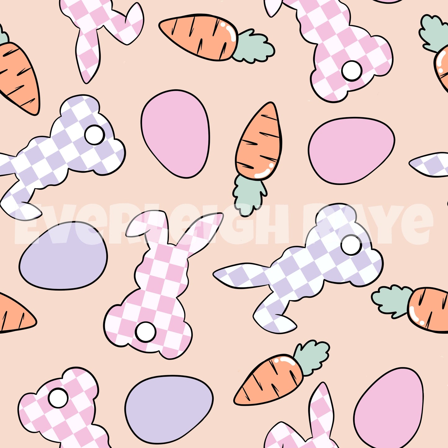 Checkered girl bunny
