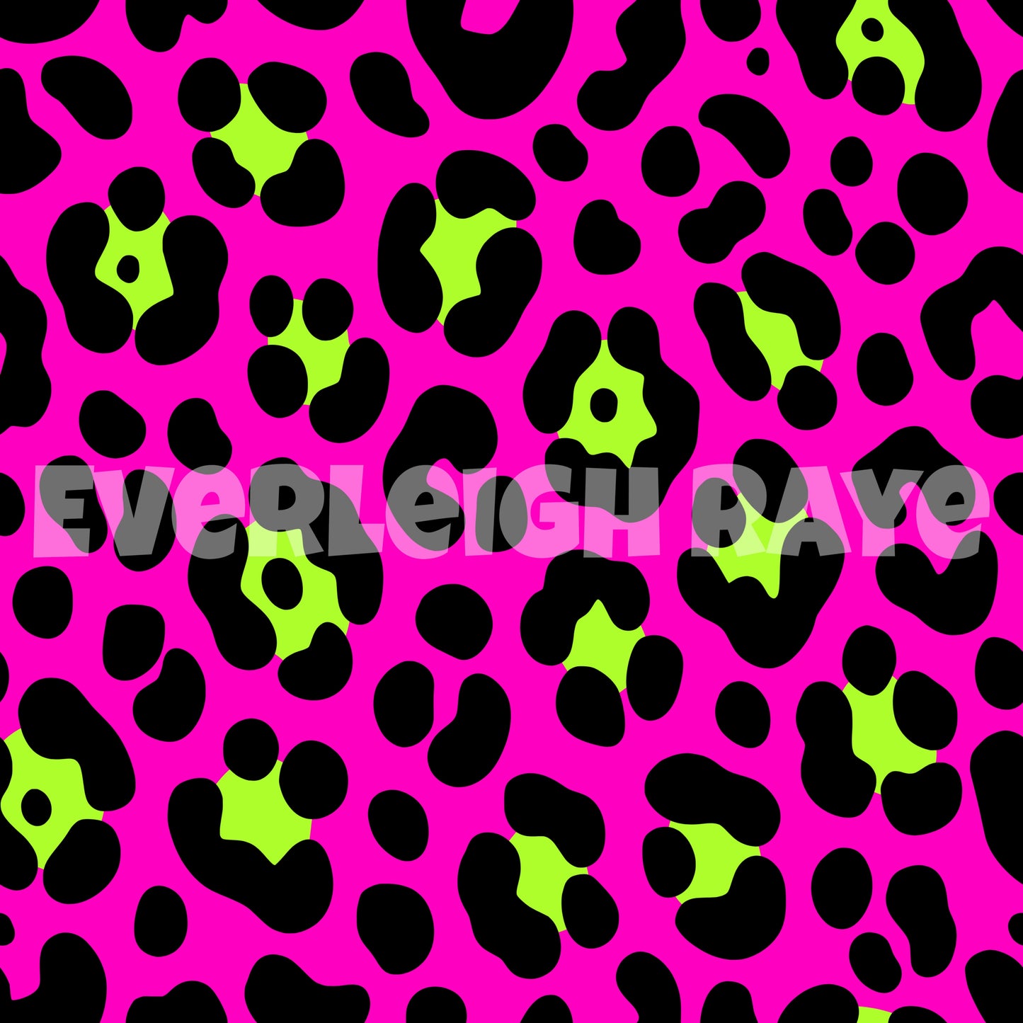 Neon pink leopard