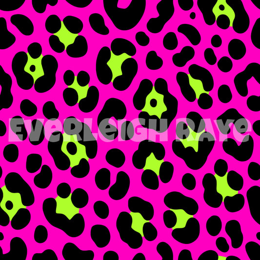 Neon pink leopard