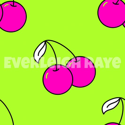 Neon cherries