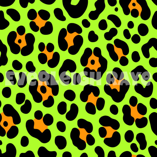 Neon green leopard