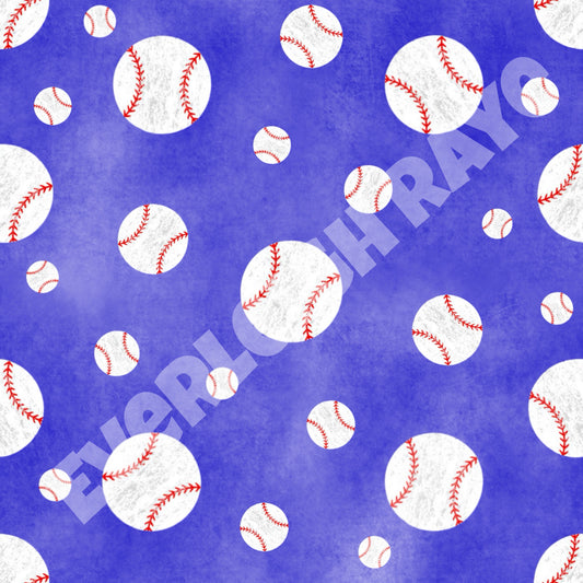Blue baseballs