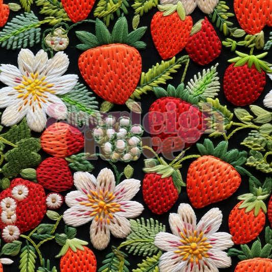 Emb. Strawberries-1