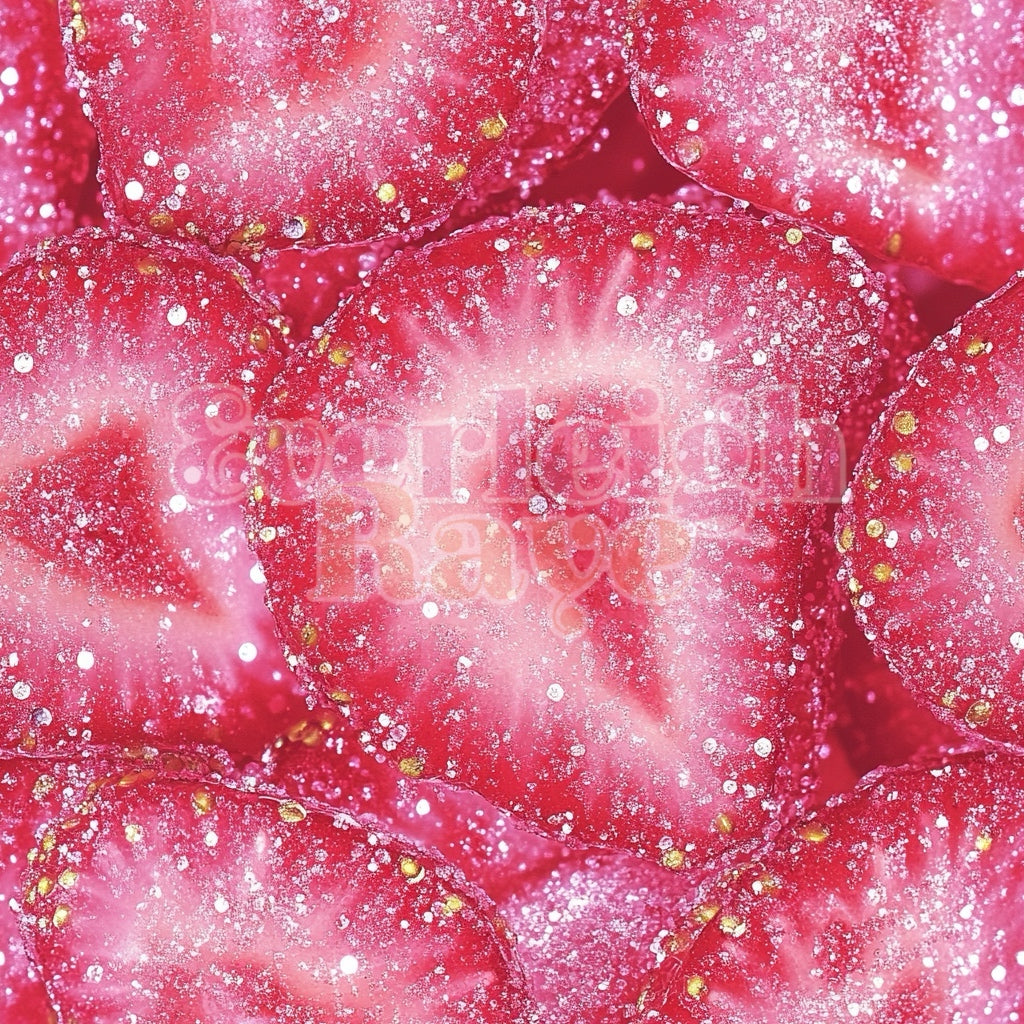 Glitter strawberry
