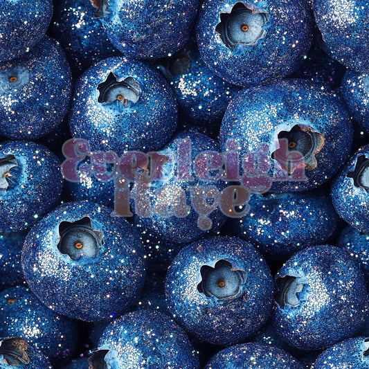 Glitter blueberry