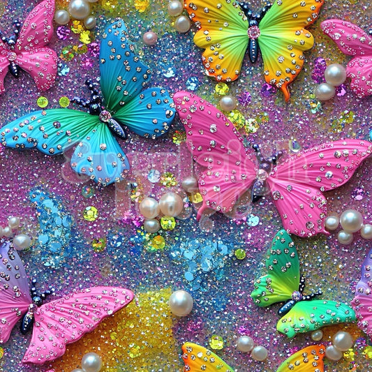 Glitter butterfly-4