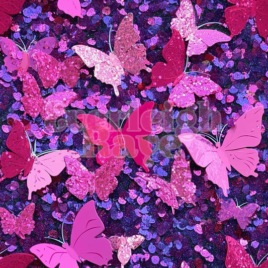 Glitter butterfly-1