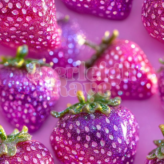 Glitter strawberries-2