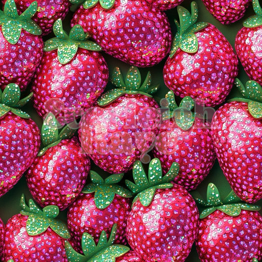 Glitter strawberries-1