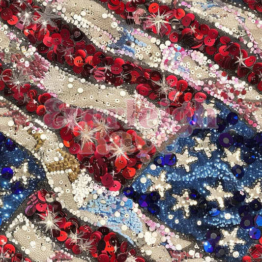 Sequin flag