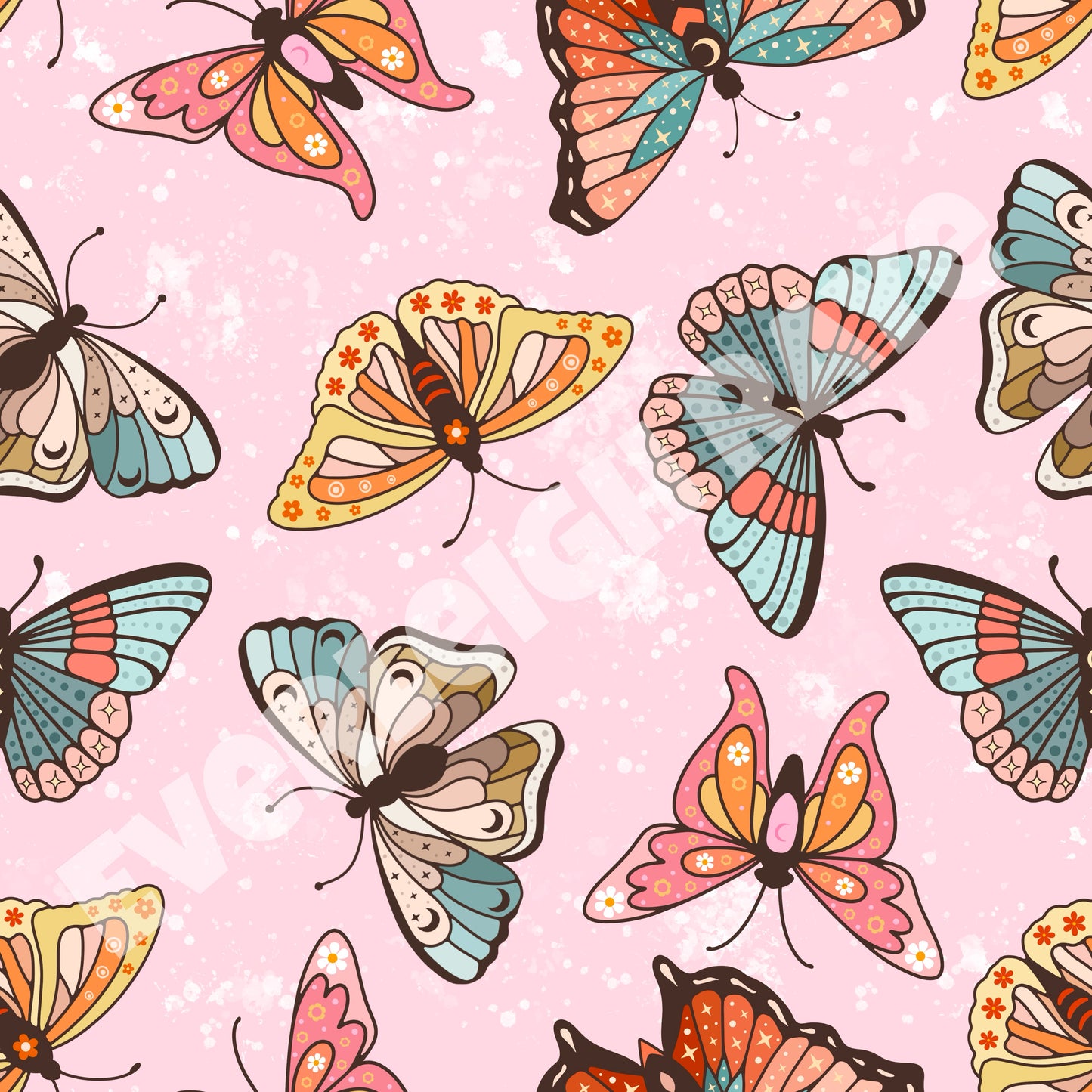 RETRO BUTTERFLY PINK