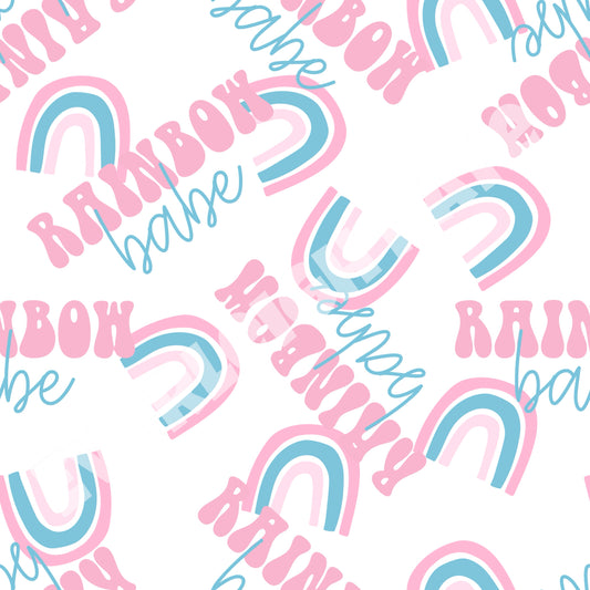 Rainbow Babe white