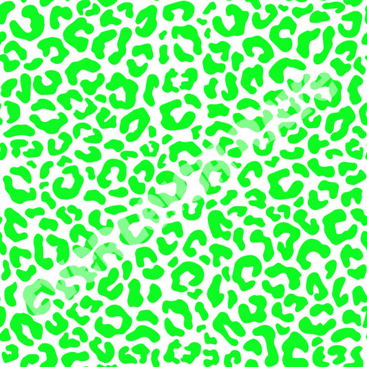 Neon lime Leopard