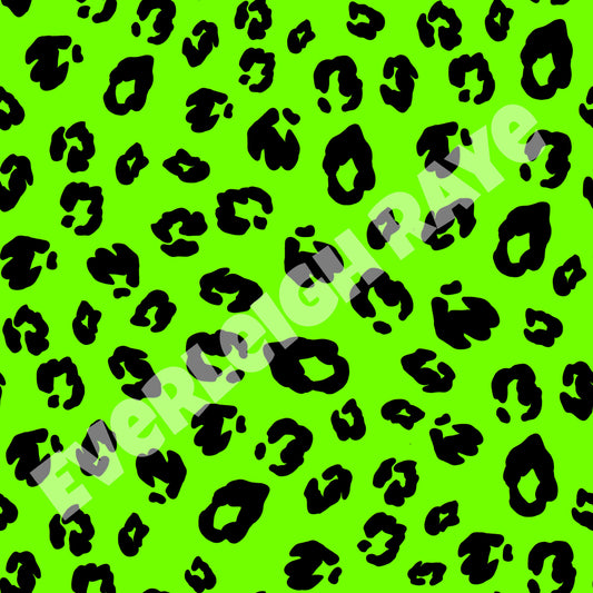 Neon Green Leopard