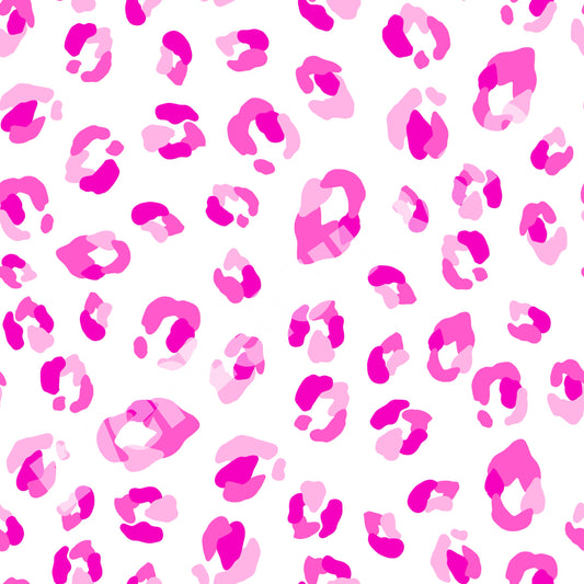 Pink on white Leopard